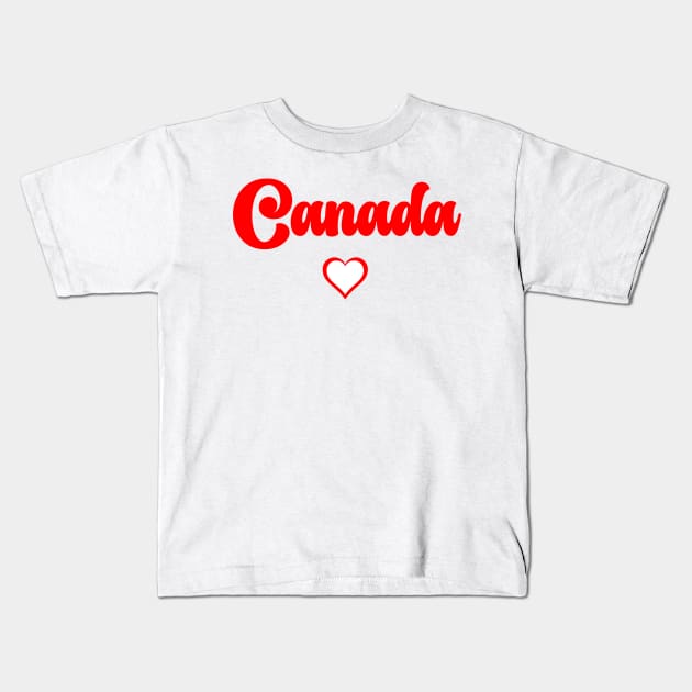 CANADA: I love Canada Kids T-Shirt by teezeedy